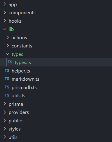 Return Type Folder Structure